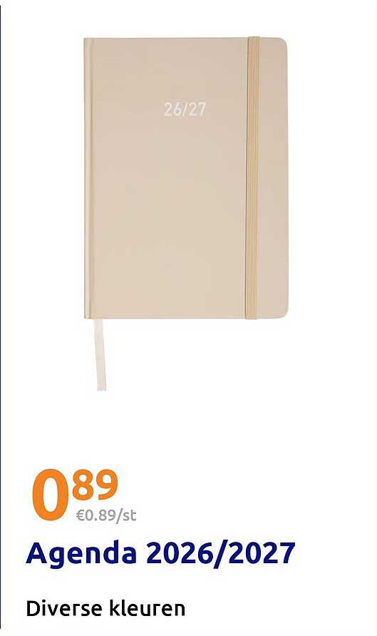 Agenda 2026/2027 Diverse kleuren