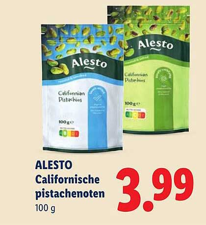 ALESTO Californische pistachenoten 100 g