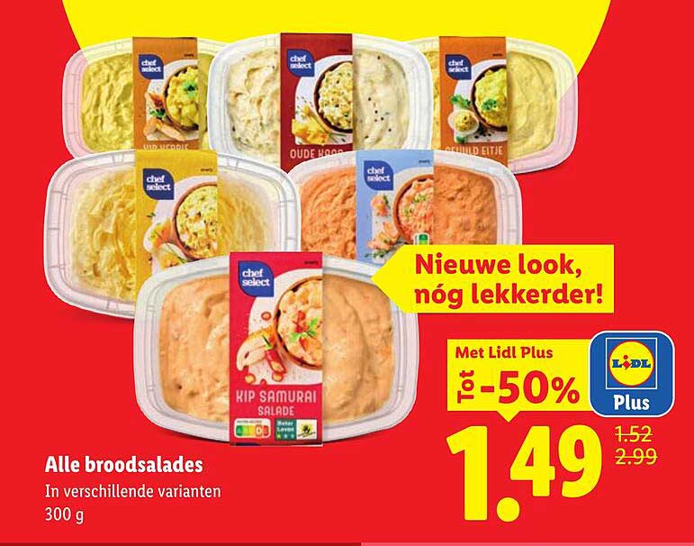 Alle broodsalades