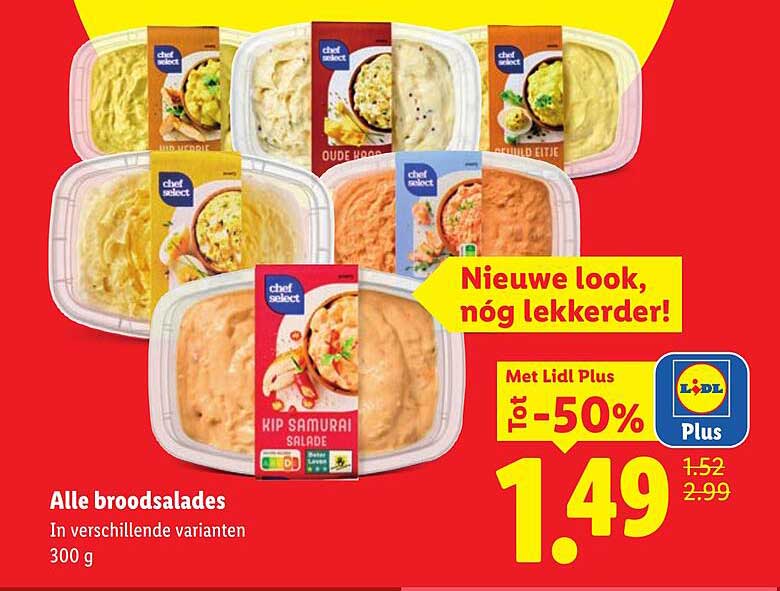 Alle broodsalades