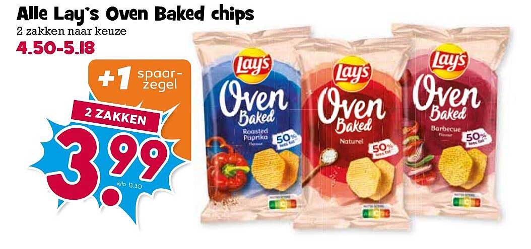 Alle Lay’s Oven Baked chips