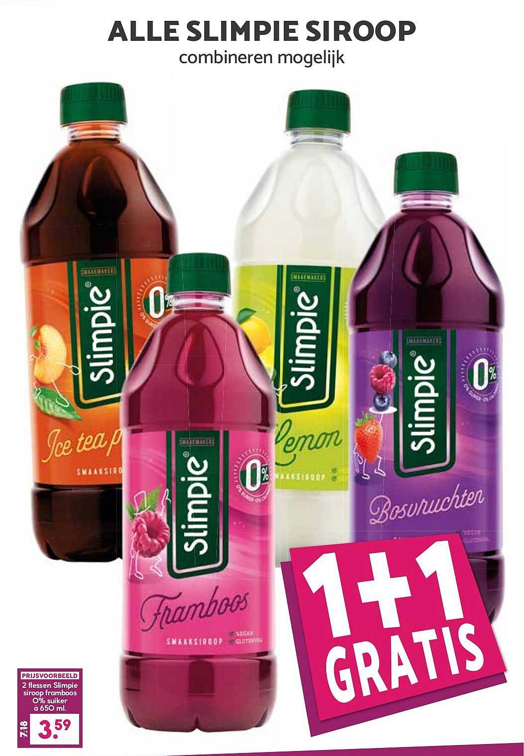 ALLE SLIMPIE SIROOP combineren mogelijk 1+1 GRATIS