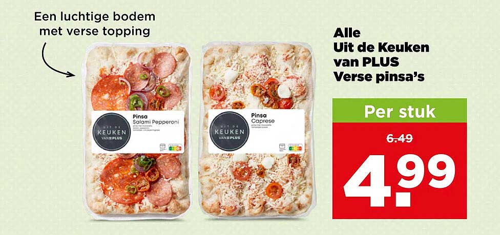 Alle Uit de Keuken van PLUS Verse pinsa’s