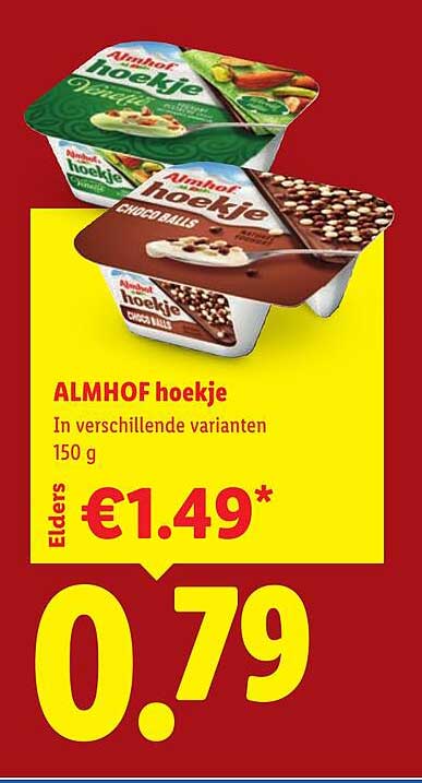 ALMHOF hoekje In verschillende varianten 150 g