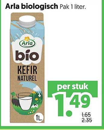 Arla biologisch Pak 1 liter.