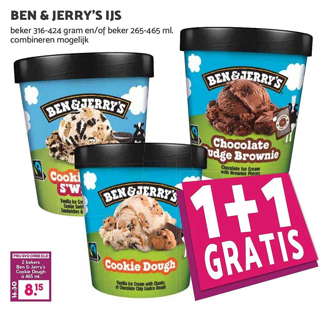 BEN & JERRY’S IJS 1+1 GRATIS