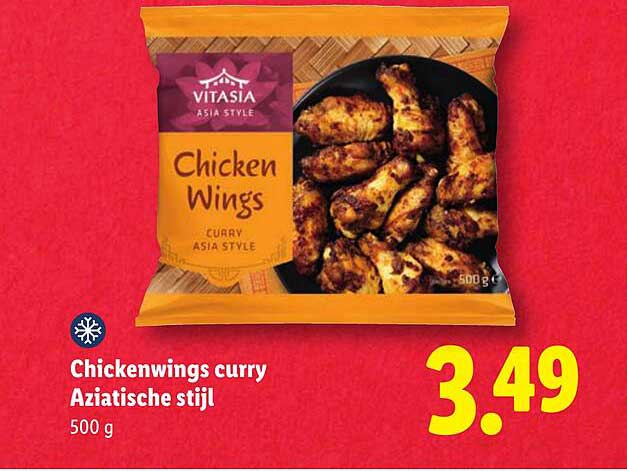 Chickenwings curry Aziatische stijl