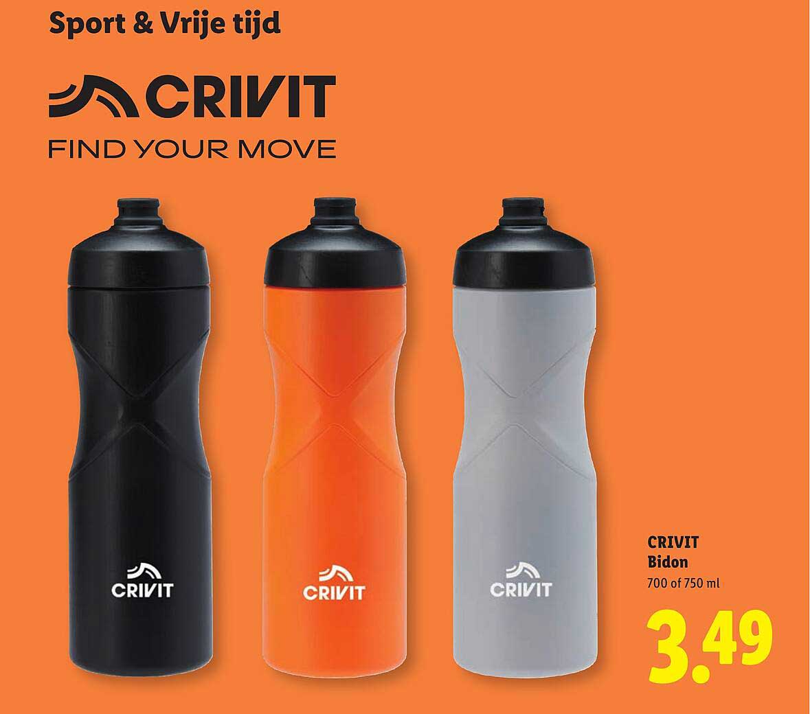 CRIVIT Bidon 700 of 750 ml