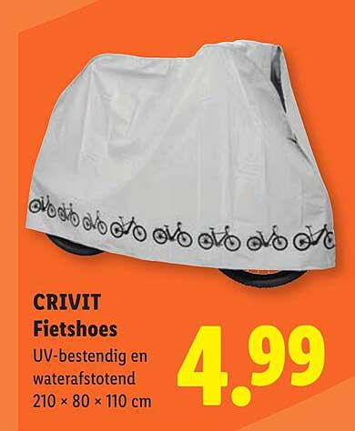 CRIVIT Fietshoes UV-bestendig en waterafstotend 210 × 80 × 110 cm