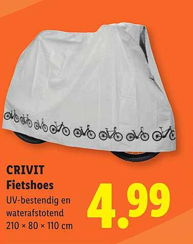 CRIVIT Fietshoes UV-bestendig en waterafstotend 210 × 80 × 110 cm