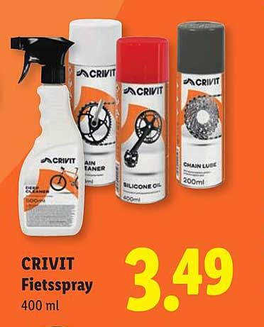 CRIVIT Fietspray 400 ml