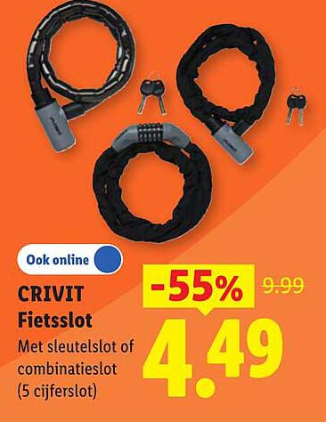CRIVIT Fietsslot