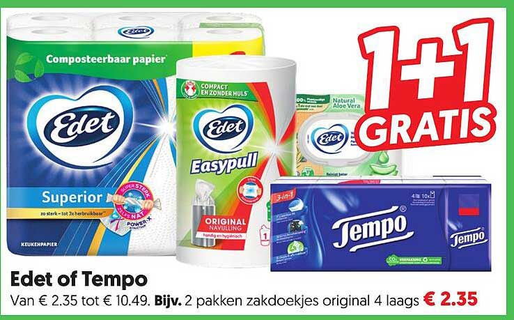 Edet of Tempo 1+1 GRATIS
