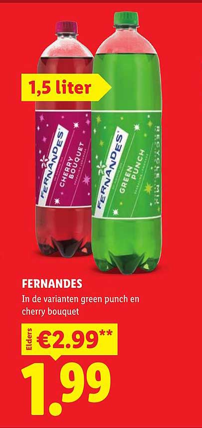 FERNANDES In de varianten green punch en cherry bouquet