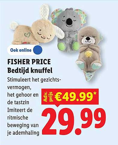 FISHER PRICE Bedtijd knuffel