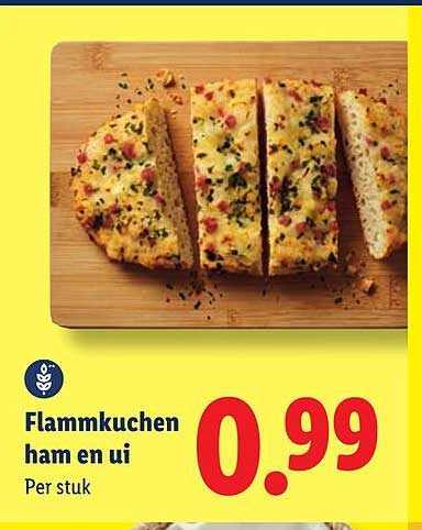 Flammkuchen ham en ui