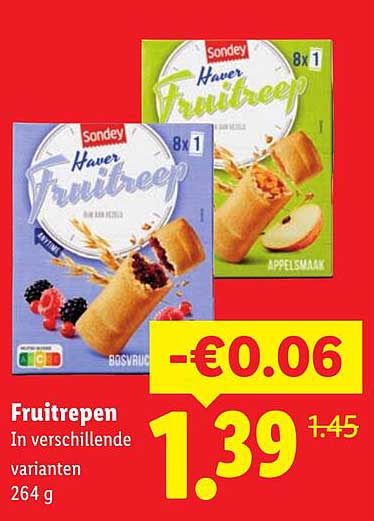 Fruitrepen in verschillende varianten 264 g