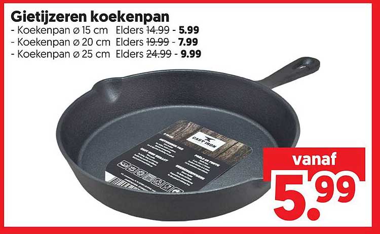 Gietijzeren koekenpan