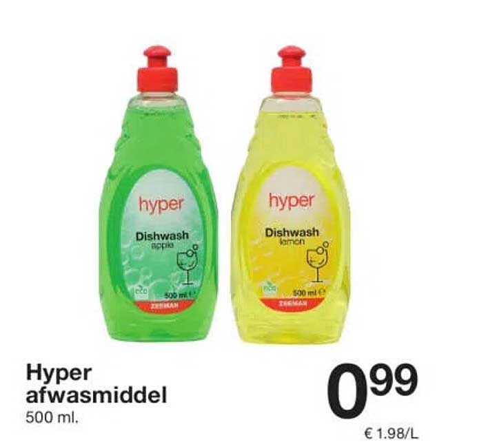 Hyper afwasmiddel 500 ml.