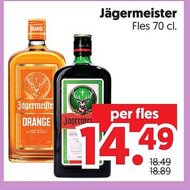 Jägermeister Fles 70 cl. per fles