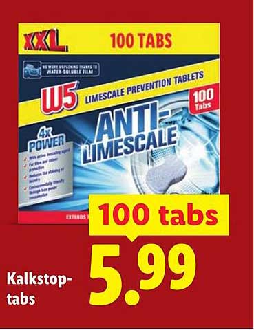 Kalkstop-tabs