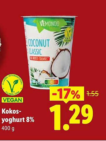 Kokosyoghurt 8% 400 g