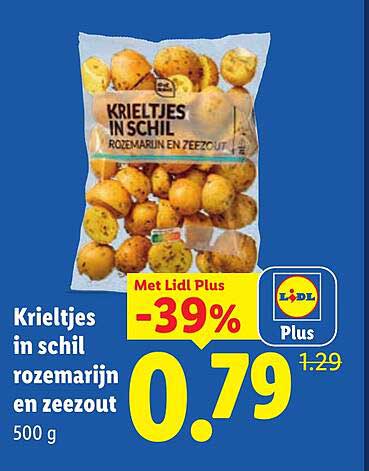 Krieltjes in schil rozemarijn en zeezout -39%