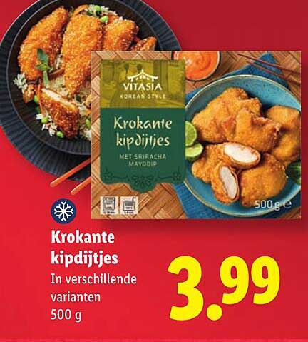 Krokante kipdijtjes