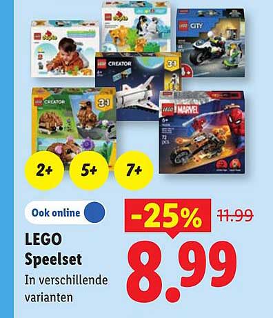 LEGO Speelset in verschillende varianten -25%