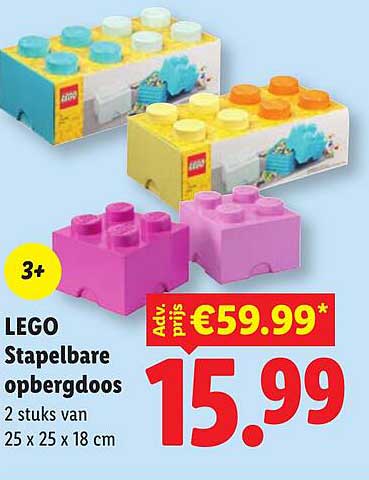 LEGO Stapelbare opbergdoos 3+