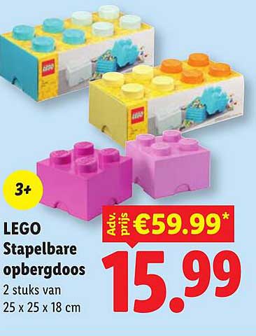 LEGO Stapelbare opbergdoos 3+