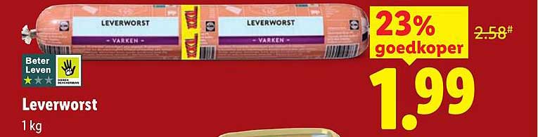 Leverworst 1 kg