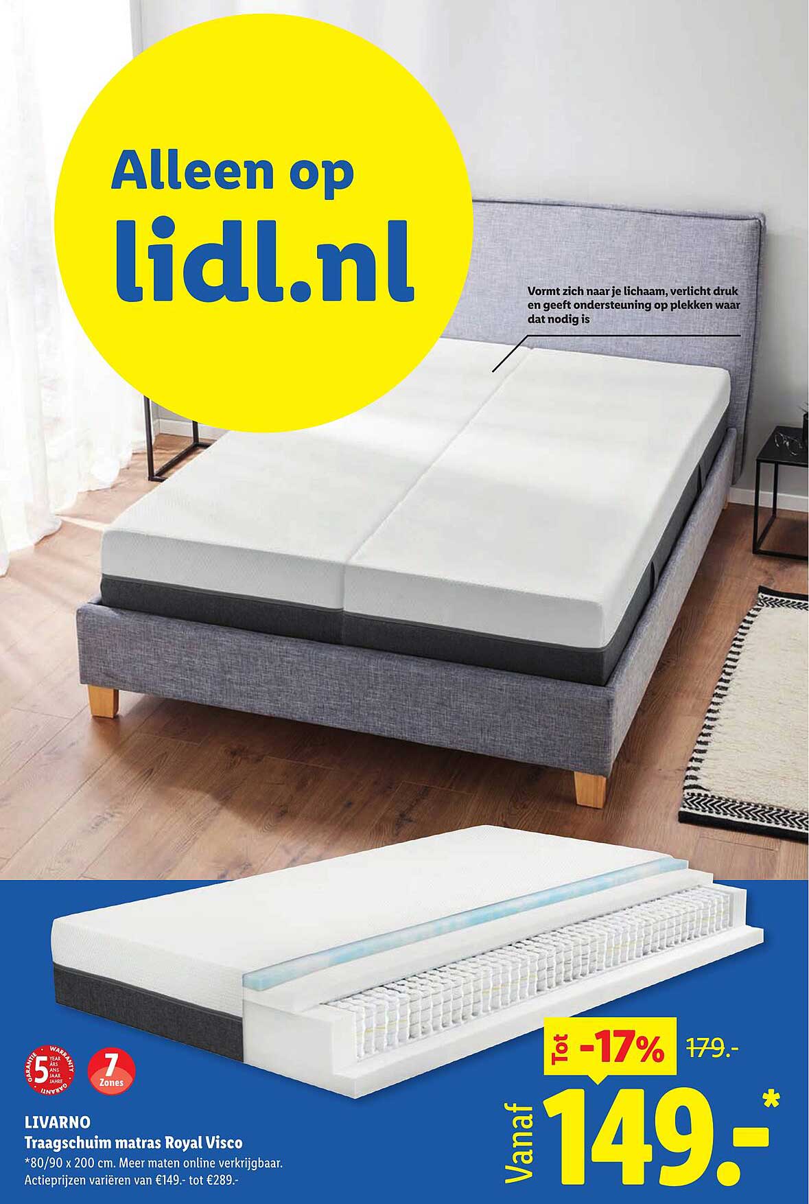 LIVARNO Traagschuim matras Royal Visco