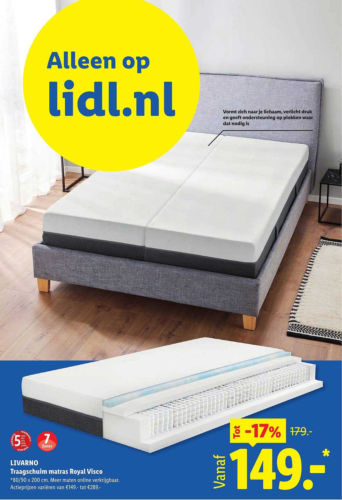 LIVARNO Traagschuim matras Royal Visco