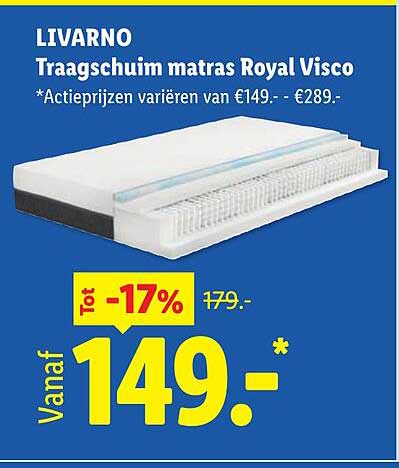 LIVARNO Traagschuim matras Royal Visco