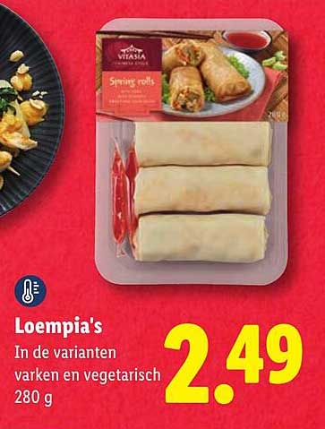 Loempia's In de varianten varken en vegetarisch 280 g