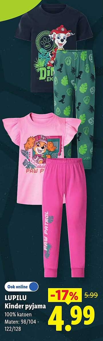 LUPILU Kinder pyjama