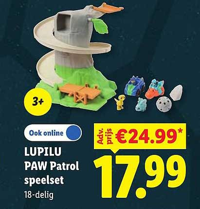 LUPILU PAW Patrol speelset 18-delig