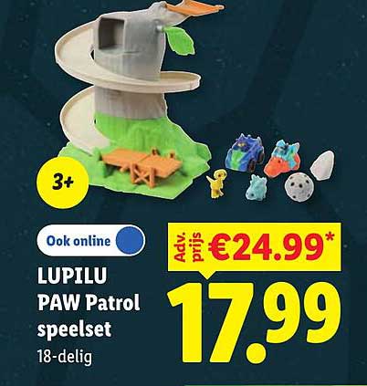 LUPILU PAW Patrol speelset 18-delig