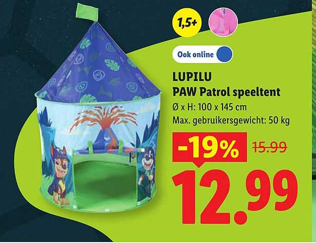 LUPILU PAW Patrol speeltent