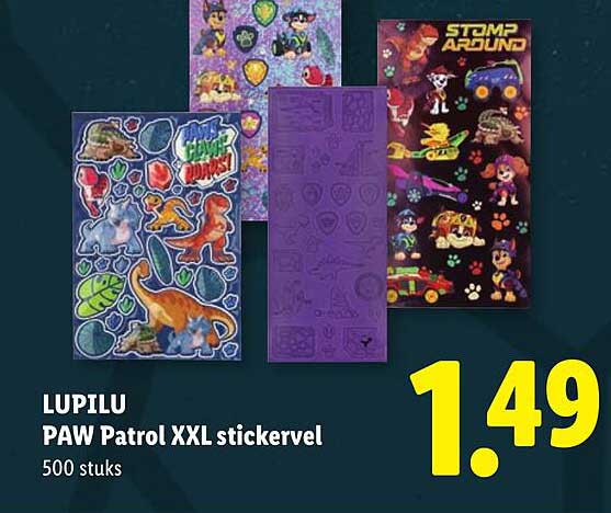 LUPILU PAW Patrol XXL stickervel