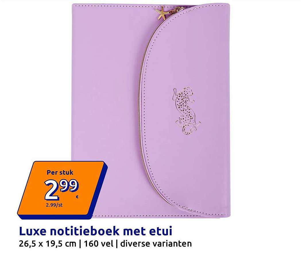 Luxe notitieboek met etui