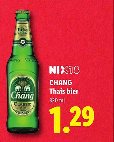 NIX18 CHANG Thais bier 320 ml