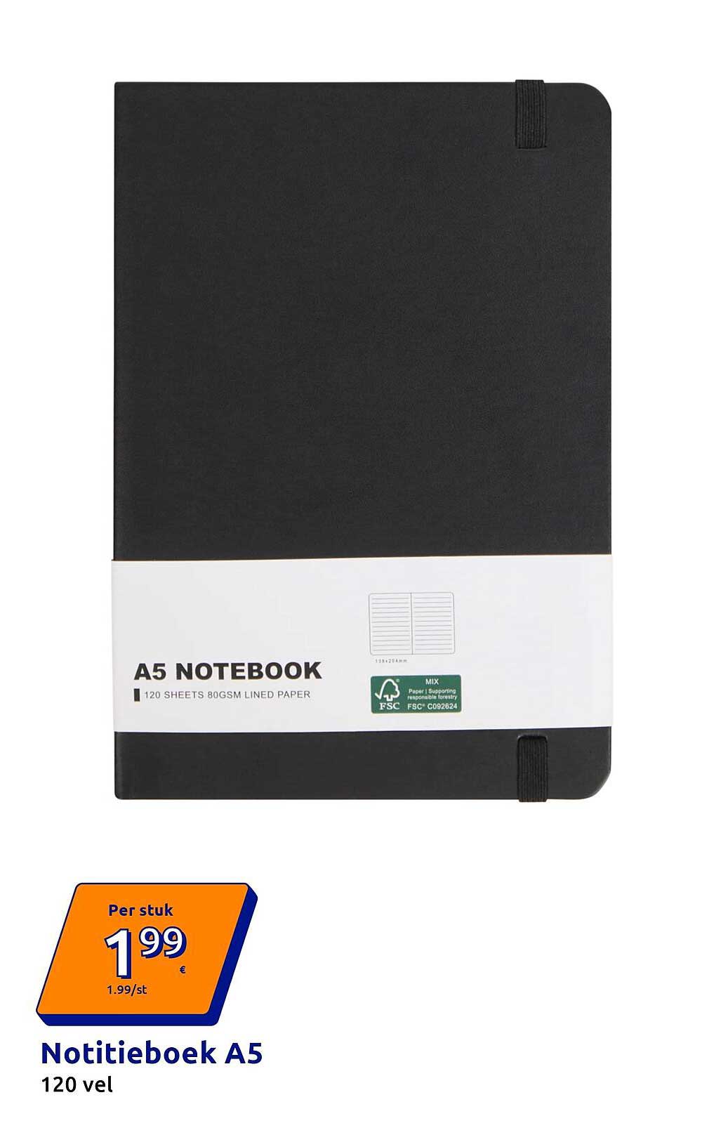 Notitieboek A5 120 vel