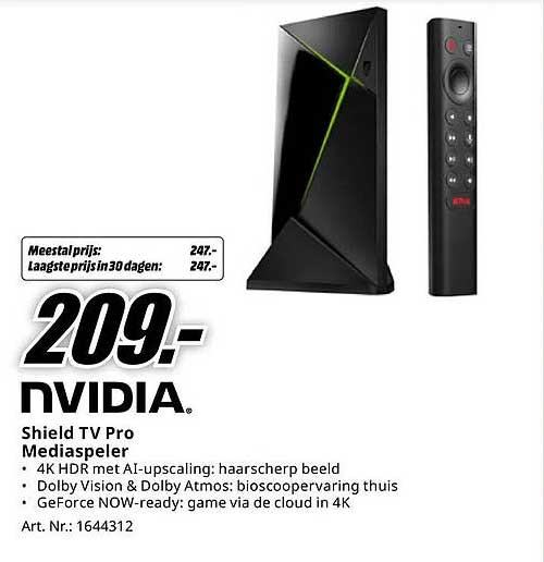 NVIDIA Shield TV Pro Mediaspeler