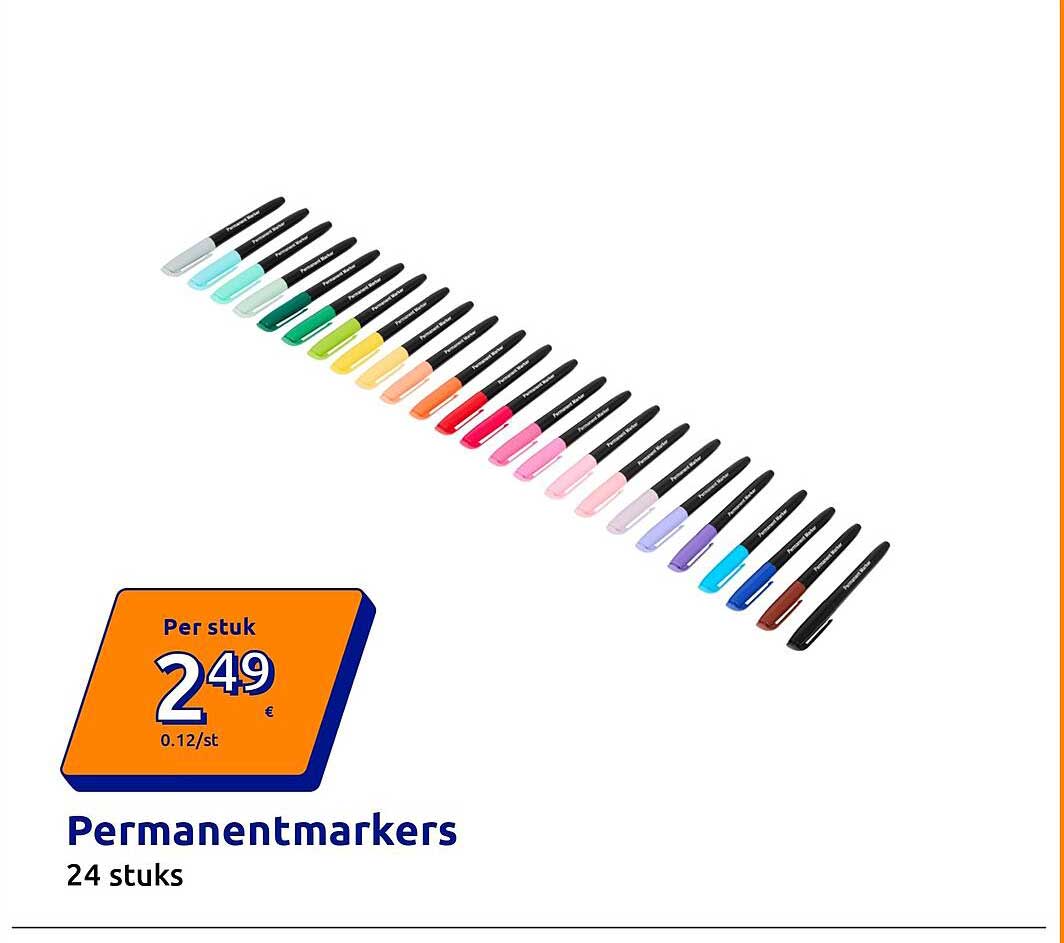 Permanentmarkers 24 stuks