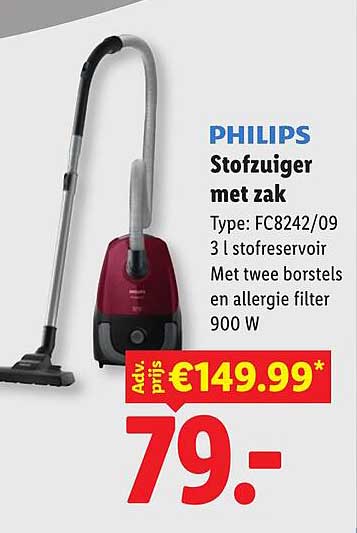 PHILIPS Stofzuiger met zak