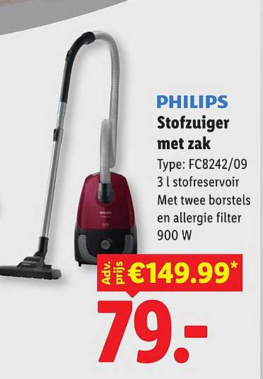 PHILIPS Stofzuiger met zak