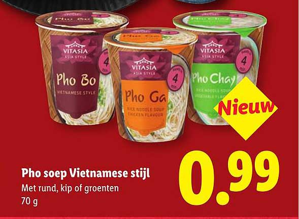 Pho soep Vietnamese stijl