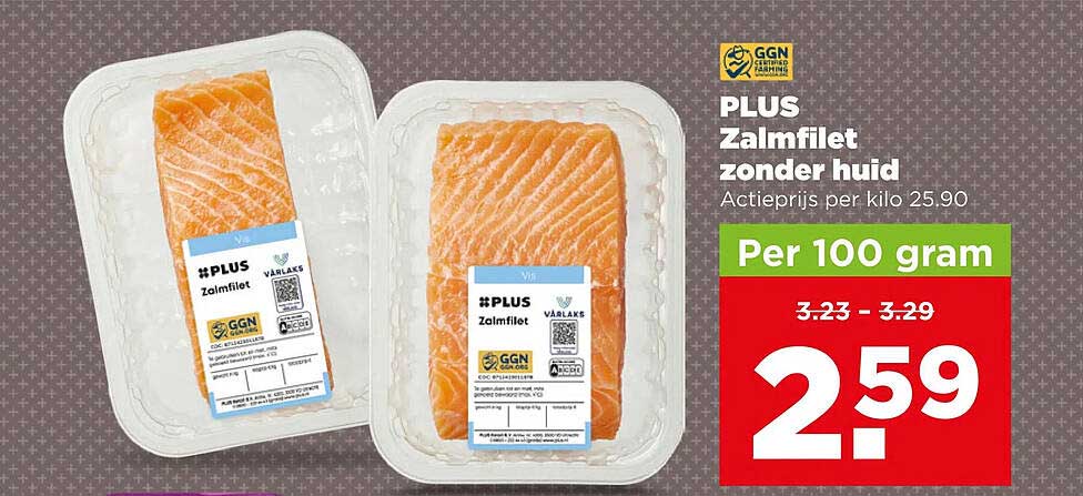 PLUS Zalmfilet zonder huid